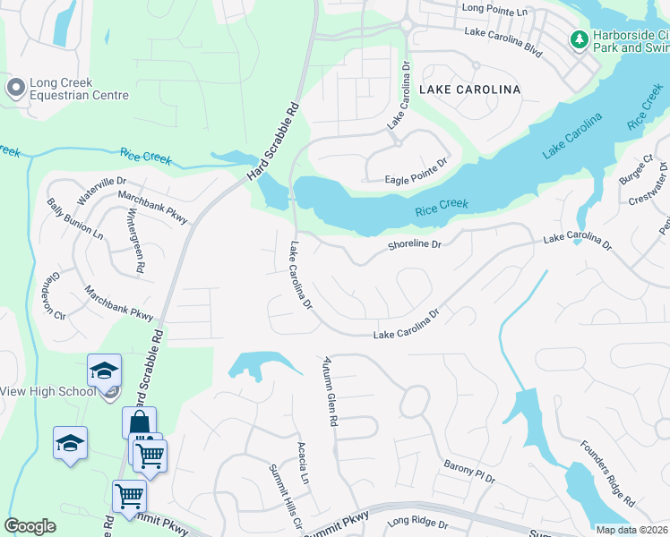 map of restaurants, bars, coffee shops, grocery stores, and more near 340 Laurel Rise Lane in Columbia