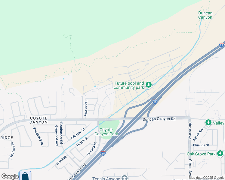 map of restaurants, bars, coffee shops, grocery stores, and more near 4721 Hawk Ridge Avenue in Fontana