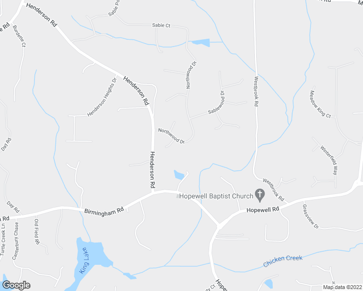 map of restaurants, bars, coffee shops, grocery stores, and more near 2355 Northwood Drive in Alpharetta