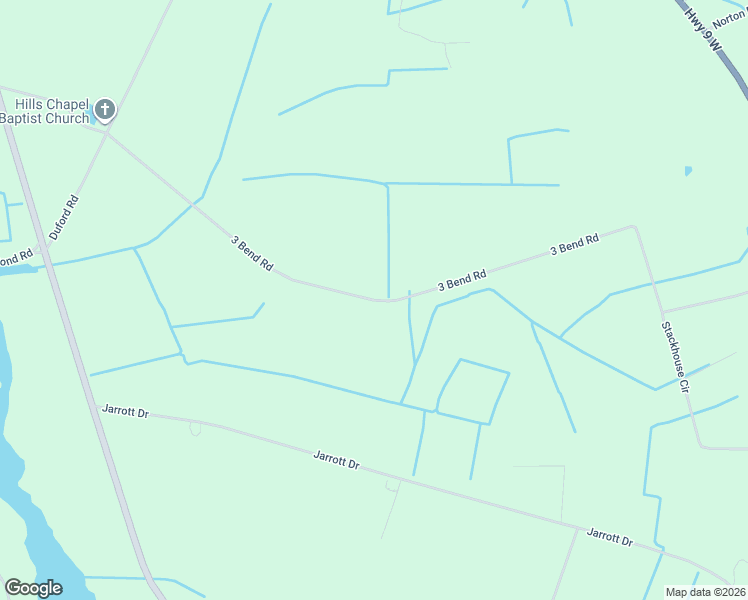 map of restaurants, bars, coffee shops, grocery stores, and more near 6876 3 Bend Road in Nichols