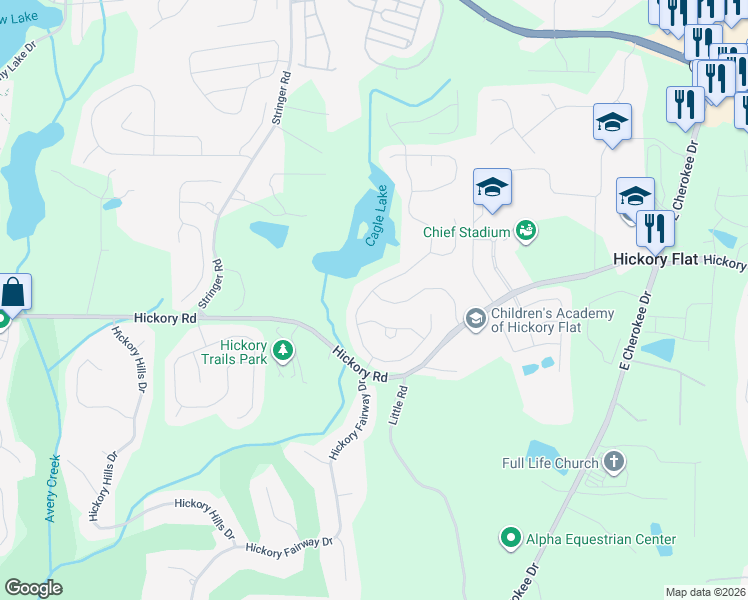 map of restaurants, bars, coffee shops, grocery stores, and more near 186 Fieldbrook Xing in Canton