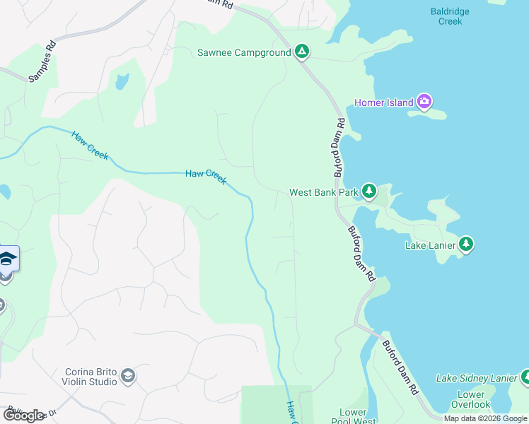 map of restaurants, bars, coffee shops, grocery stores, and more near 3440 Forest Valley Way in Cumming