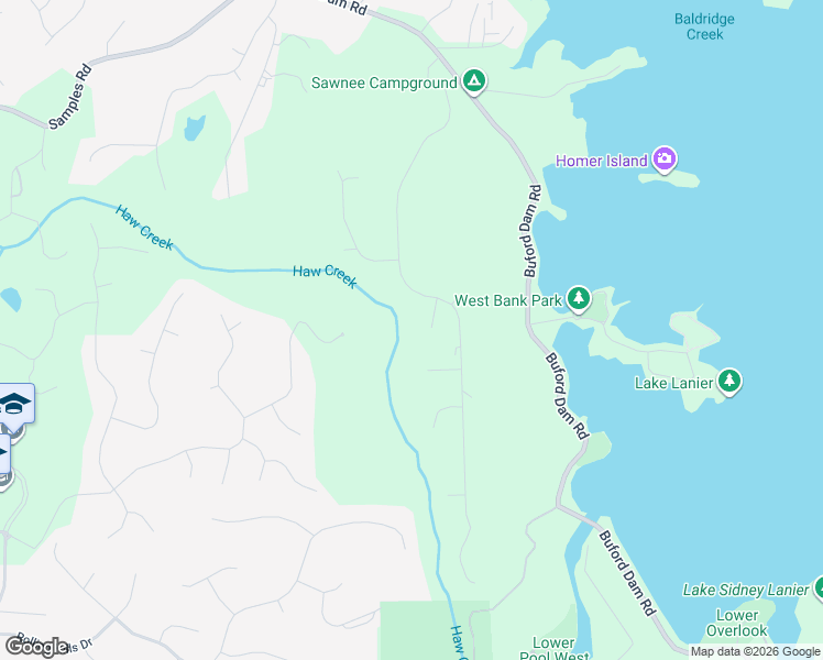 map of restaurants, bars, coffee shops, grocery stores, and more near 3440 Forest Valley Way in Cumming