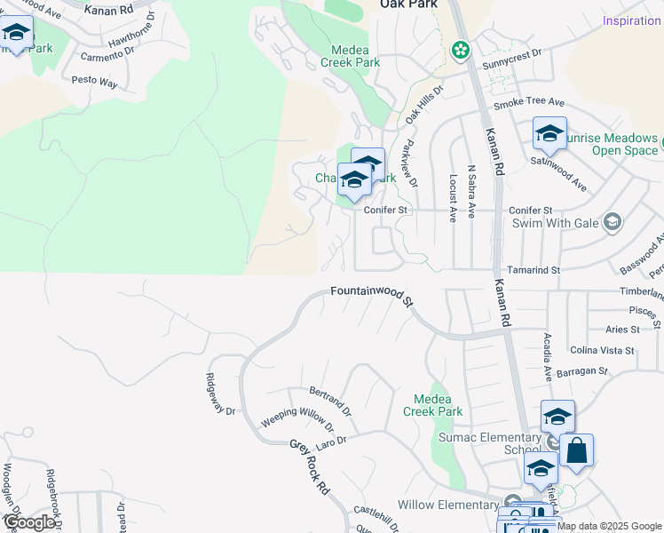 map of restaurants, bars, coffee shops, grocery stores, and more near 12 Sparrowhawk Lane in Oak Park