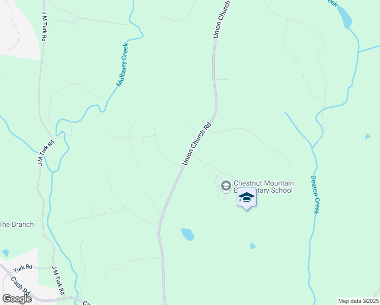 map of restaurants, bars, coffee shops, grocery stores, and more near 4841 Union Church Road in Flowery Branch