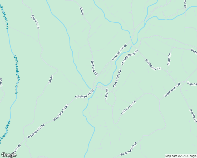 map of restaurants, bars, coffee shops, grocery stores, and more near 1408 North Lukfata Trail Road in Broken Bow