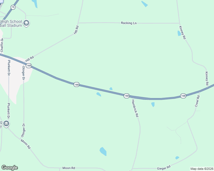 map of restaurants, bars, coffee shops, grocery stores, and more near 1255 Alabama 168 in Boaz