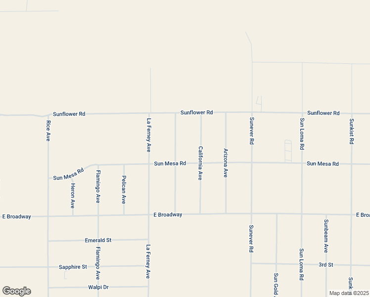 map of restaurants, bars, coffee shops, grocery stores, and more near California Avenue in San Bernardino County