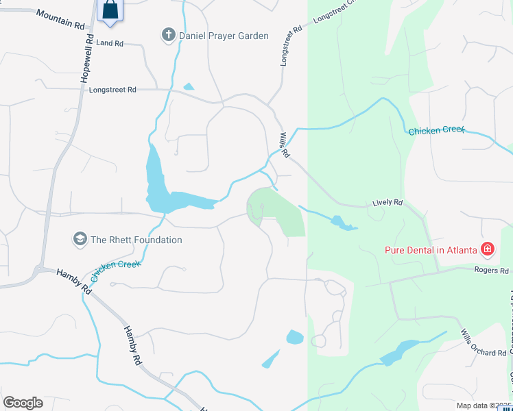 map of restaurants, bars, coffee shops, grocery stores, and more near 15951 Manor Club Drive in Milton