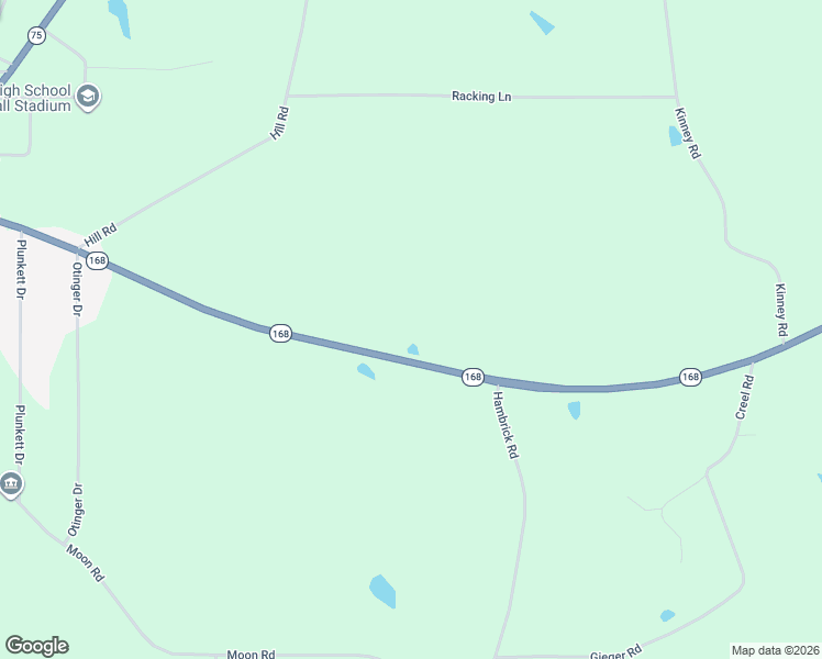 map of restaurants, bars, coffee shops, grocery stores, and more near 1255 Alabama 168 in Boaz