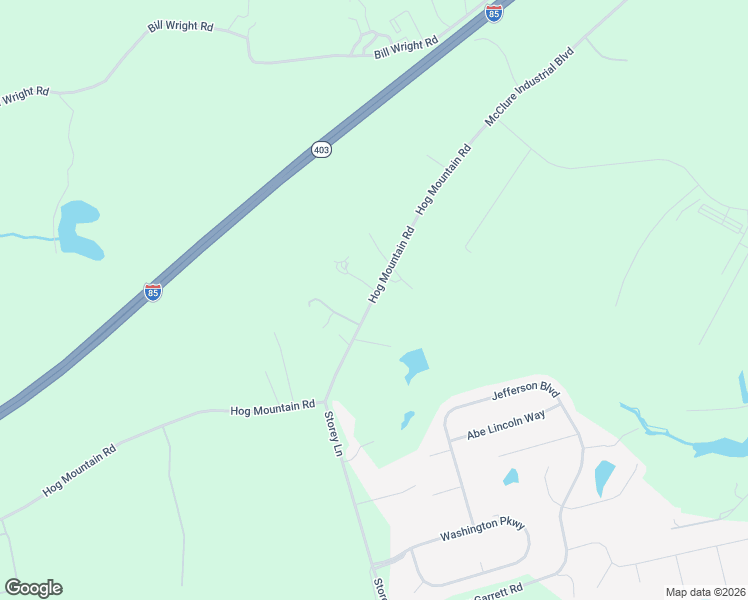 map of restaurants, bars, coffee shops, grocery stores, and more near 2302 Hog Mountain Road in Jefferson