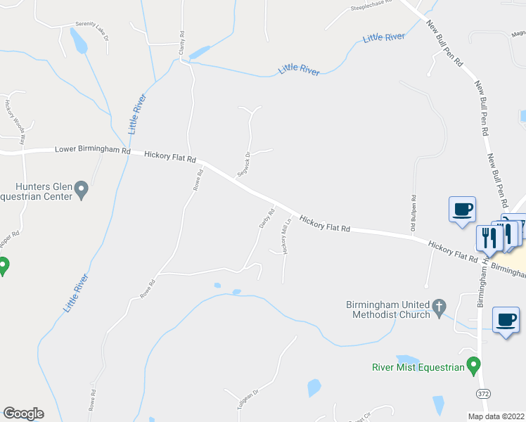 map of restaurants, bars, coffee shops, grocery stores, and more near 420 Darby Road in Alpharetta