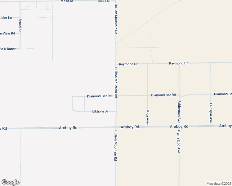 map of restaurants, bars, coffee shops, grocery stores, and more near Bullion Mountain Road in Twentynine Palms