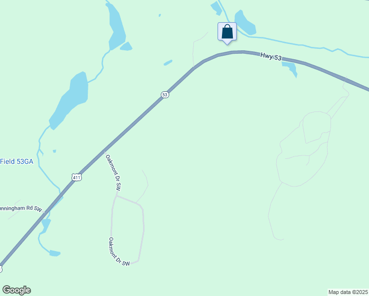 map of restaurants, bars, coffee shops, grocery stores, and more near 4275 Cave Spring Road Southwest in Rome