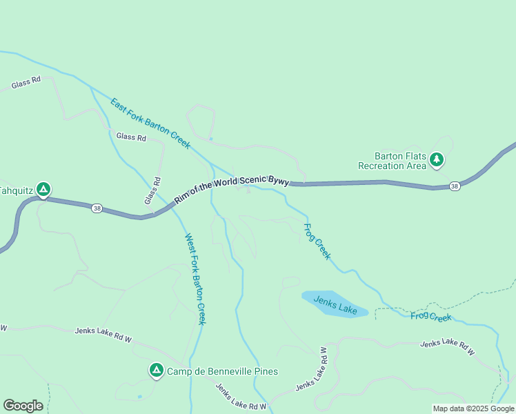 map of restaurants, bars, coffee shops, grocery stores, and more near 7 Barton Flats Road in Angelus Oaks