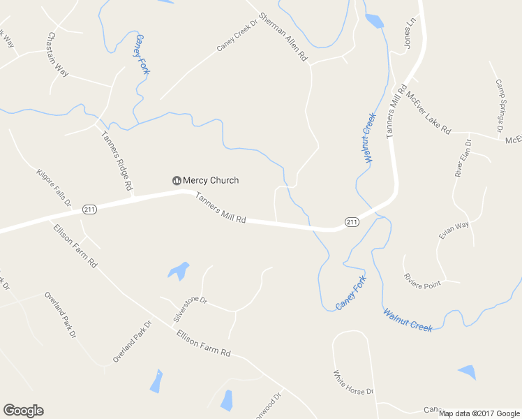 map of restaurants, bars, coffee shops, grocery stores, and more near 3716 Tanners Mill Road in Gainesville