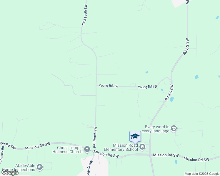 map of restaurants, bars, coffee shops, grocery stores, and more near 173 Young Road Southwest in Cartersville