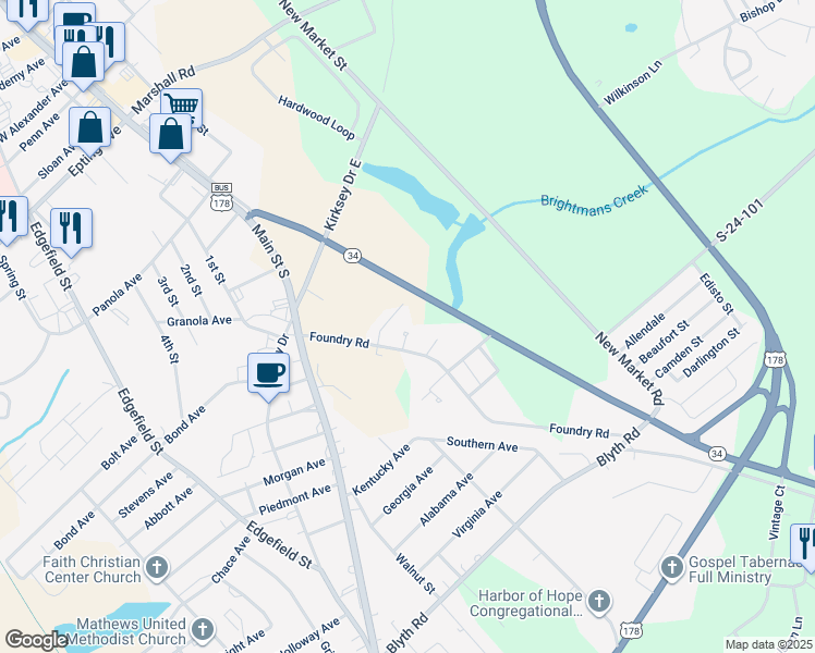 map of restaurants, bars, coffee shops, grocery stores, and more near 1018 S-24-681 in Greenwood