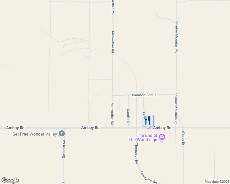 map of restaurants, bars, coffee shops, grocery stores, and more near in Twentynine Palms