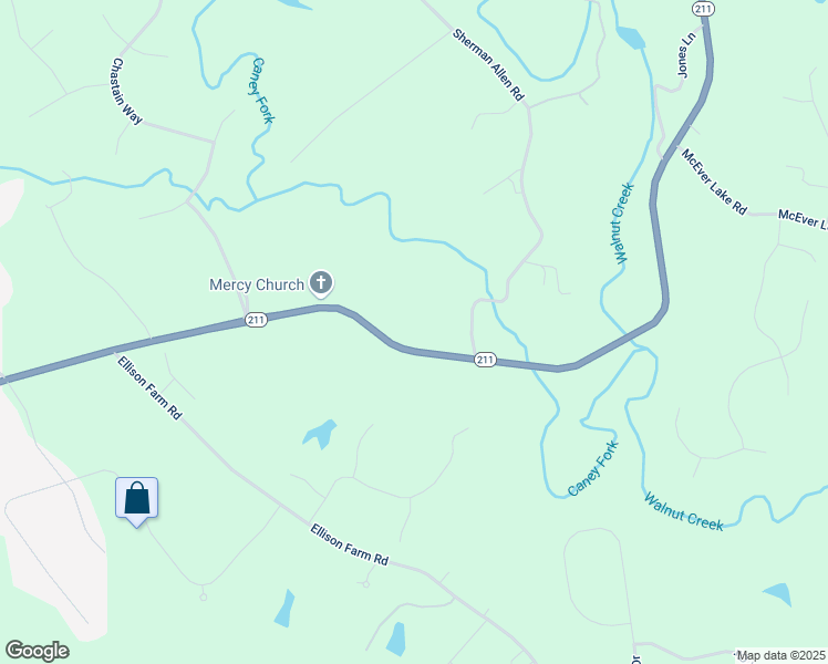 map of restaurants, bars, coffee shops, grocery stores, and more near 3744 Tanners Mill Road in Gainesville