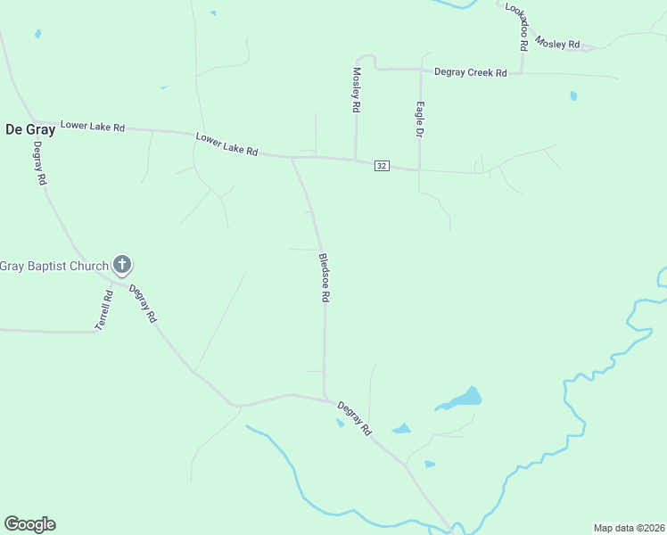 map of restaurants, bars, coffee shops, grocery stores, and more near 150 Bledsoe Road in Arkadelphia