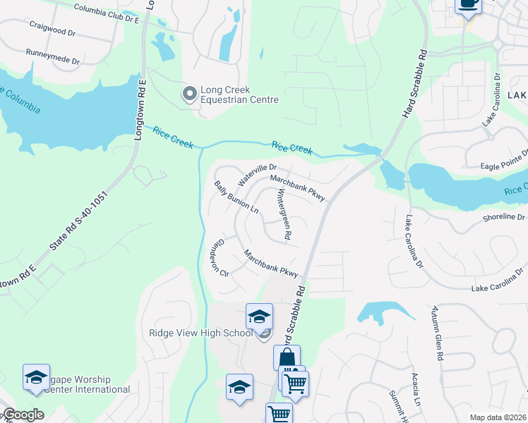 map of restaurants, bars, coffee shops, grocery stores, and more near in Richland County