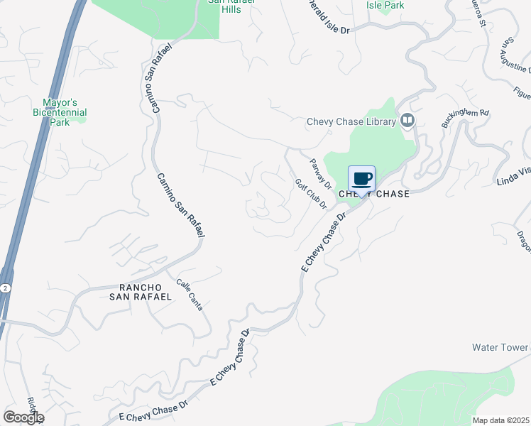 map of restaurants, bars, coffee shops, grocery stores, and more near 1555 Arundle Place in Glendale