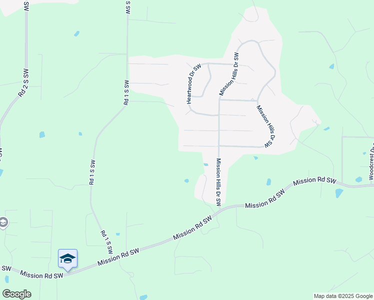 map of restaurants, bars, coffee shops, grocery stores, and more near 17 Crescent Drive Southwest in Cartersville