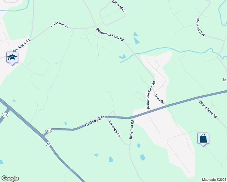 map of restaurants, bars, coffee shops, grocery stores, and more near 4364 Todd Rd in Braselton