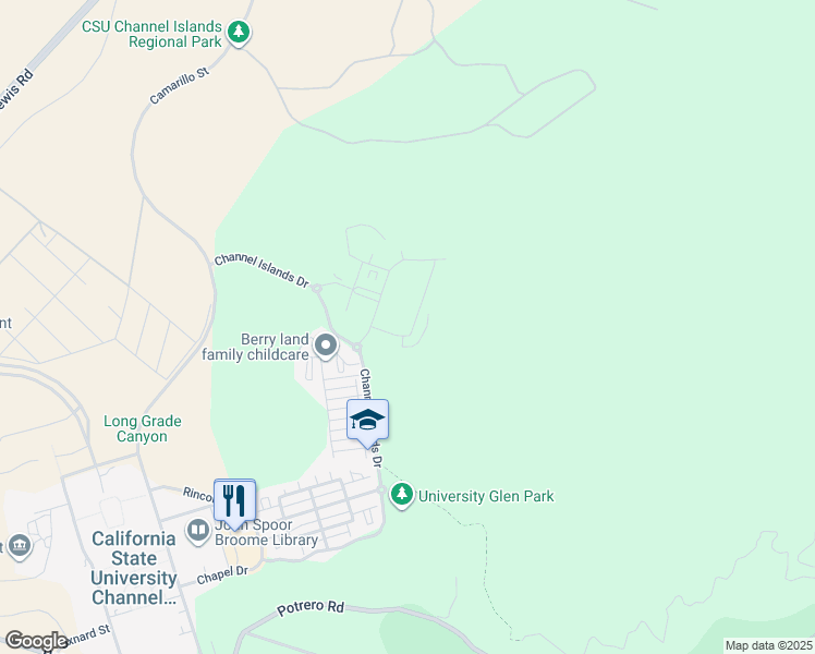 map of restaurants, bars, coffee shops, grocery stores, and more near 297 San Miguel Island Drive in Camarillo