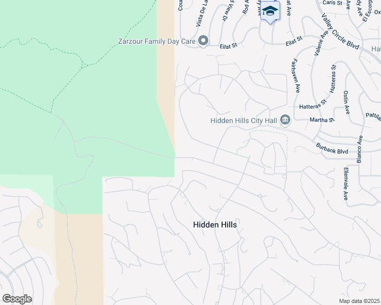 map of restaurants, bars, coffee shops, grocery stores, and more near 24865 Long Valley Road in Hidden Hills
