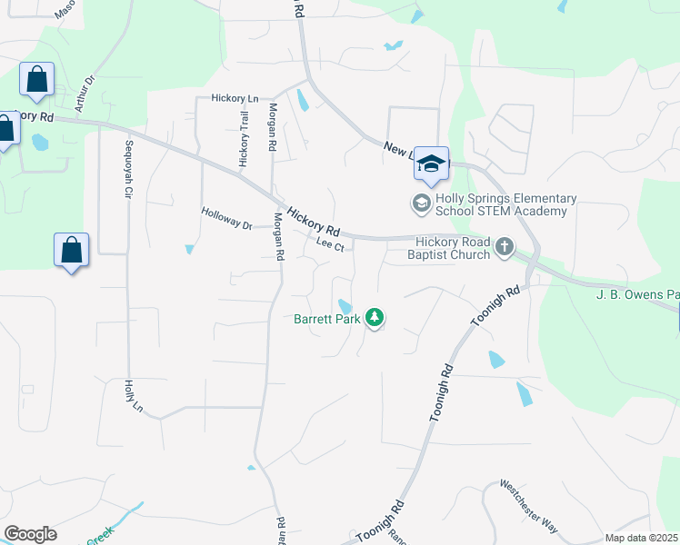 map of restaurants, bars, coffee shops, grocery stores, and more near 804 Hampton Way in Canton