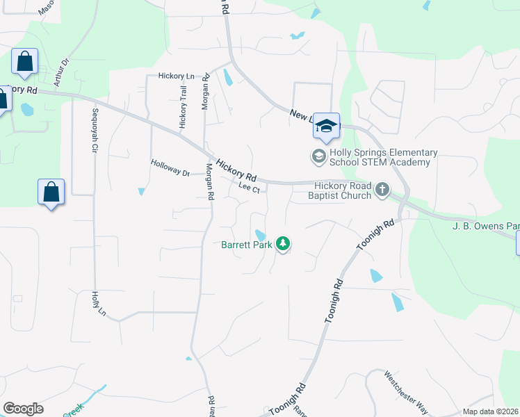 map of restaurants, bars, coffee shops, grocery stores, and more near 804 Hampton Way in Canton