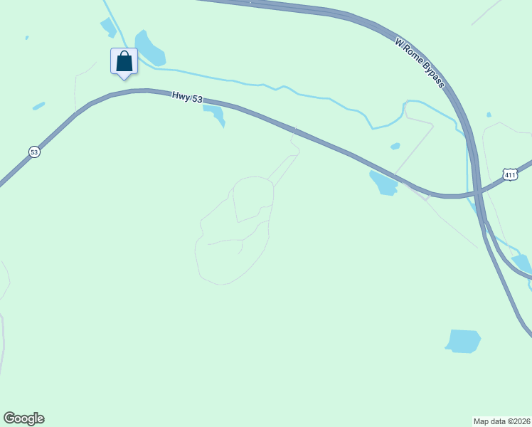 map of restaurants, bars, coffee shops, grocery stores, and more near 3741 Cave Spring Road Southwest in Rome