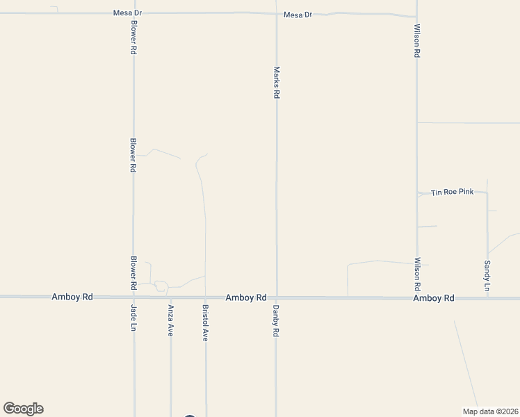 map of restaurants, bars, coffee shops, grocery stores, and more near 4636 Danby Road in Twentynine Palms
