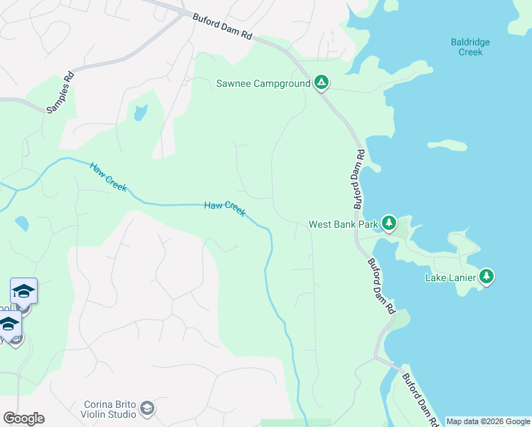 map of restaurants, bars, coffee shops, grocery stores, and more near 3375 Summit Trail in Cumming