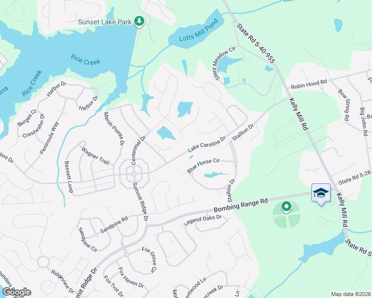 map of restaurants, bars, coffee shops, grocery stores, and more near 1988 Lake Carolina Drive in Columbia