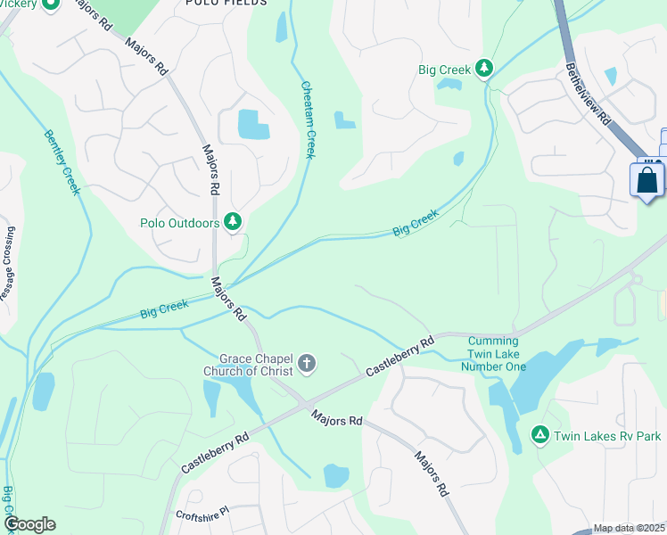 map of restaurants, bars, coffee shops, grocery stores, and more near 6050 Providence Lane in Cumming