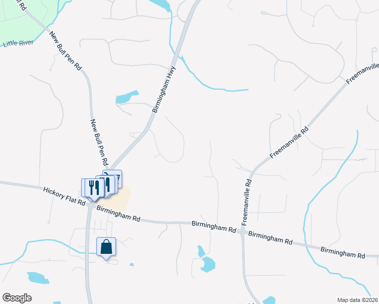 map of restaurants, bars, coffee shops, grocery stores, and more near 1117 Bream Drive in Alpharetta
