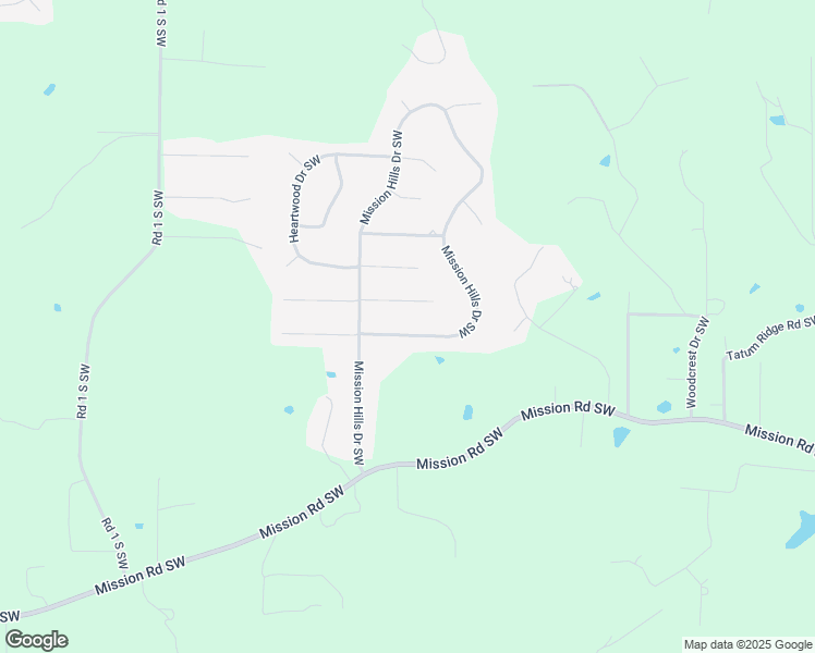 map of restaurants, bars, coffee shops, grocery stores, and more near 100 Mission Hills Drive Southwest in Cartersville
