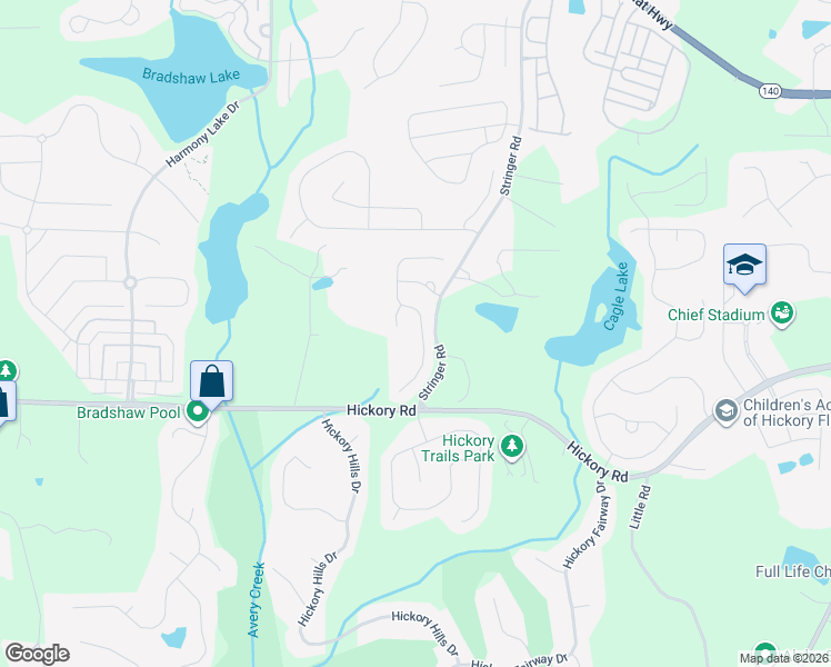 map of restaurants, bars, coffee shops, grocery stores, and more near 276 Orchard Trail in Canton