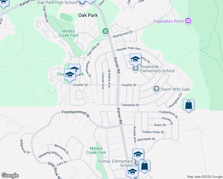 map of restaurants, bars, coffee shops, grocery stores, and more near 78 North Sabra Avenue in Oak Park
