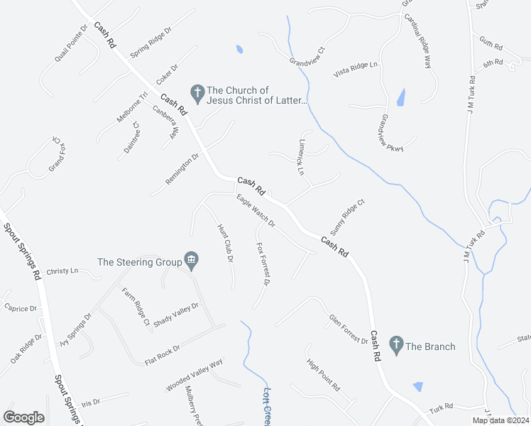 map of restaurants, bars, coffee shops, grocery stores, and more near 4774 Eagle Watch Drive in Flowery Branch