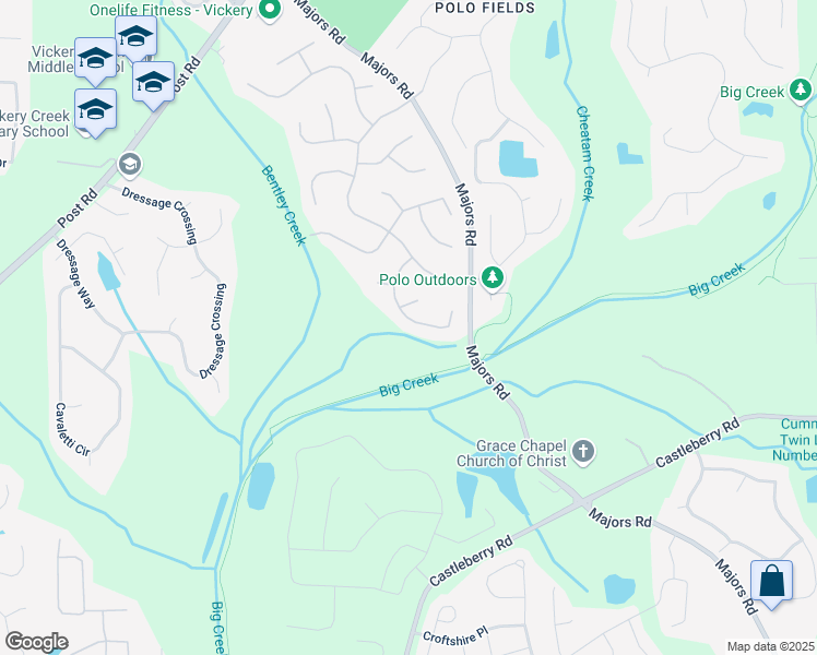 map of restaurants, bars, coffee shops, grocery stores, and more near 7020 Grassmoor Grange Way in Cumming