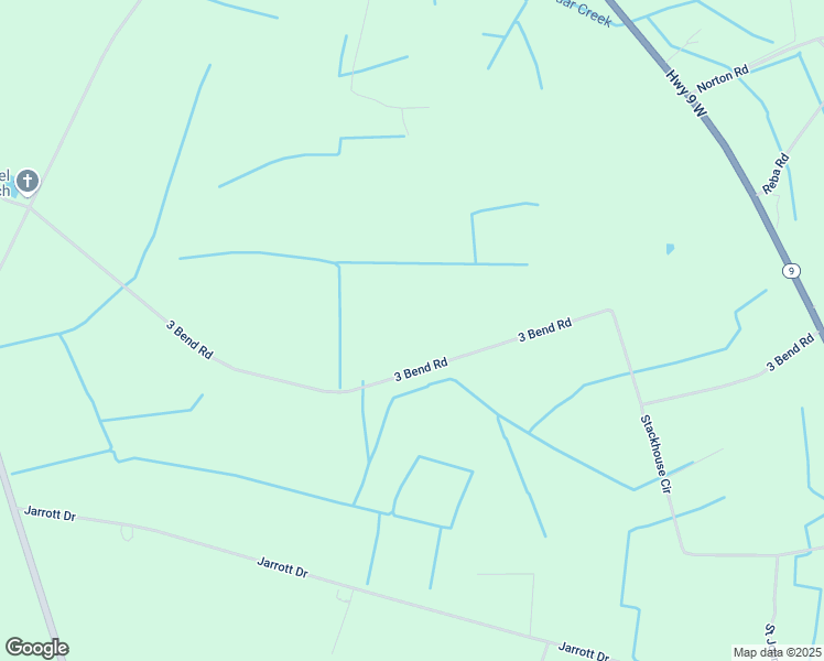 map of restaurants, bars, coffee shops, grocery stores, and more near 6751 3 Bend Road in Nichols
