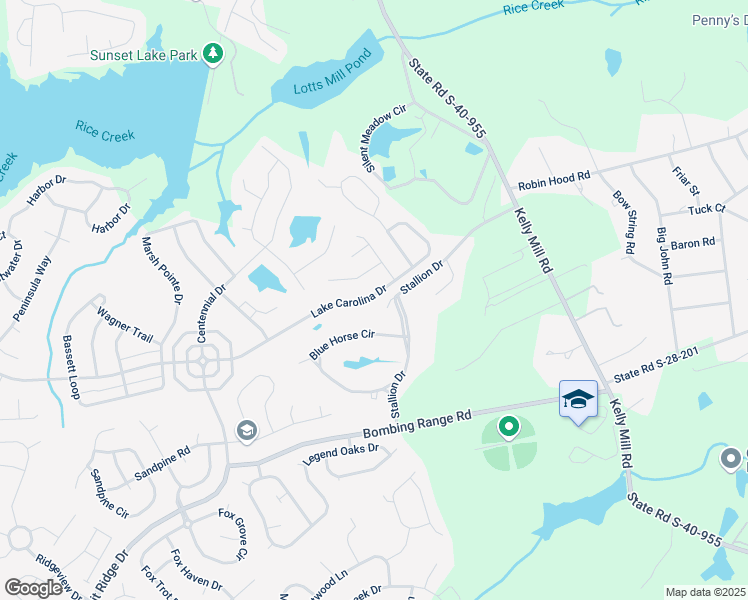 map of restaurants, bars, coffee shops, grocery stores, and more near 2048 Lake Carolina Drive in Columbia
