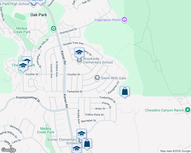 map of restaurants, bars, coffee shops, grocery stores, and more near 6550 Joshua Street in Oak Park