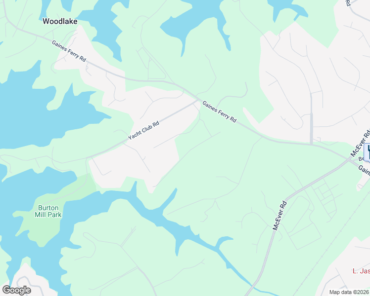 map of restaurants, bars, coffee shops, grocery stores, and more near 6544 Misty Harbor Court in Flowery Branch