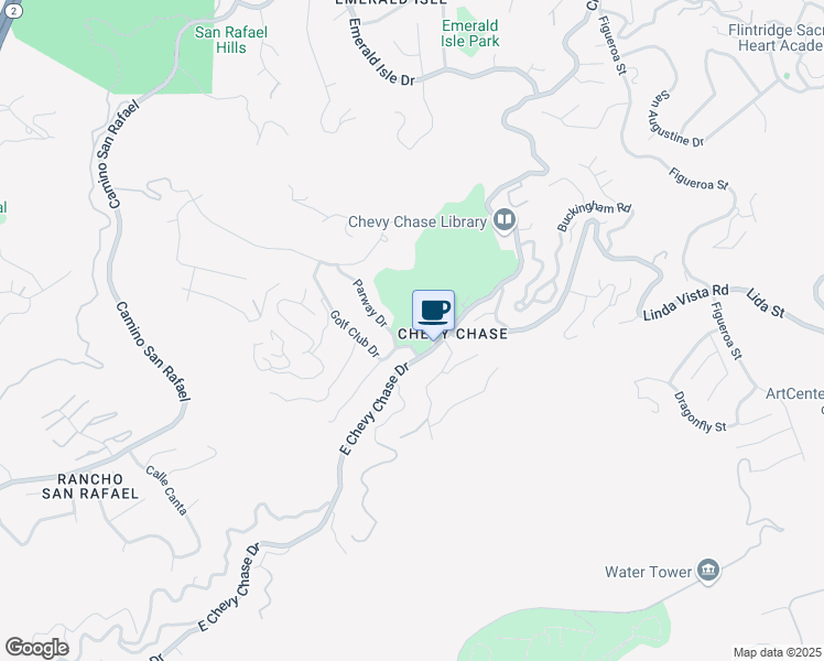 map of restaurants, bars, coffee shops, grocery stores, and more near in Glendale