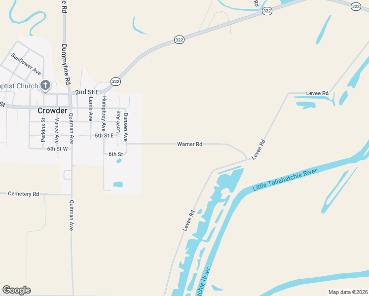 map of restaurants, bars, coffee shops, grocery stores, and more near 268 Warner Road in Batesville